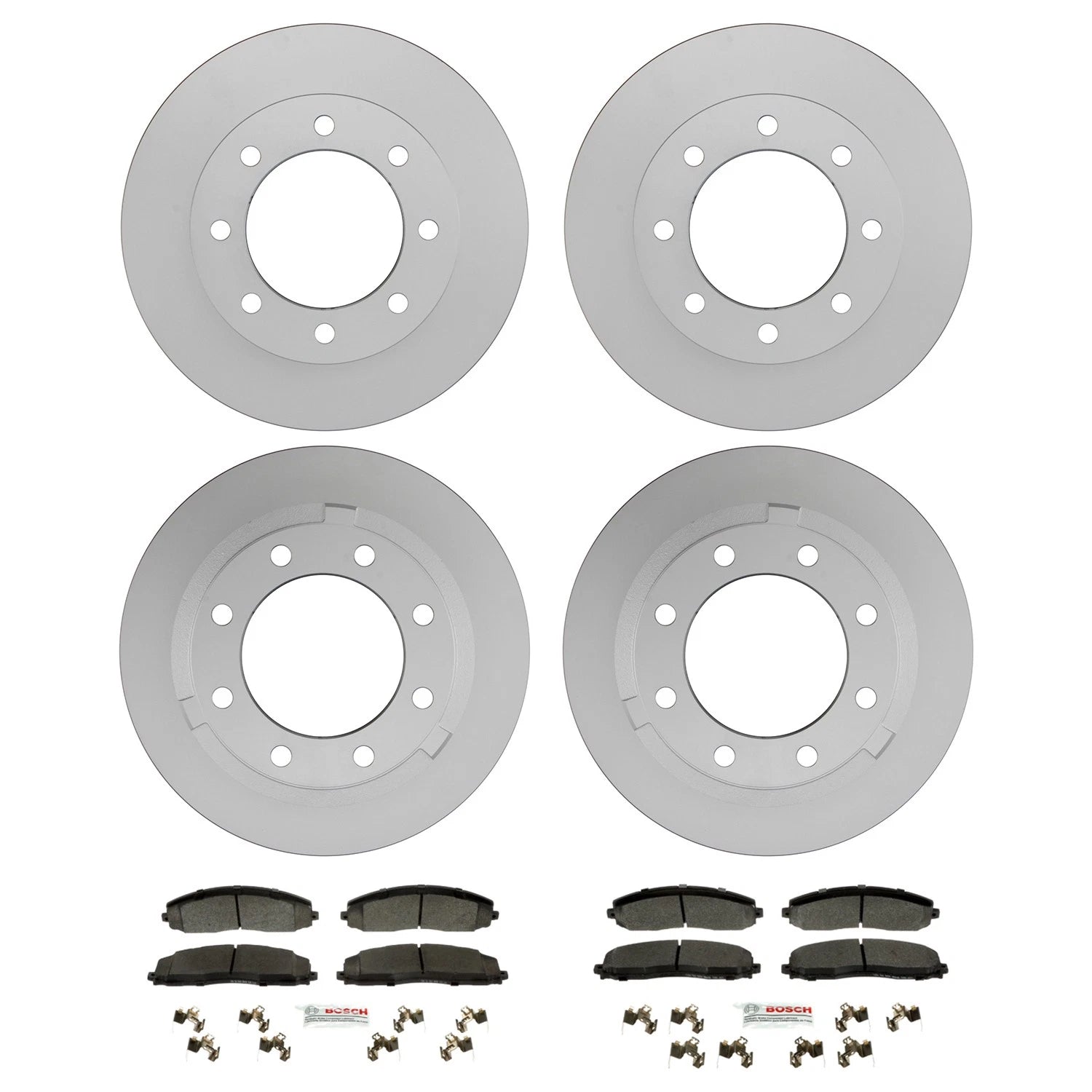 Bosch QuietCast Brake Pad Kit & Rotors for F-250 SuperDuty