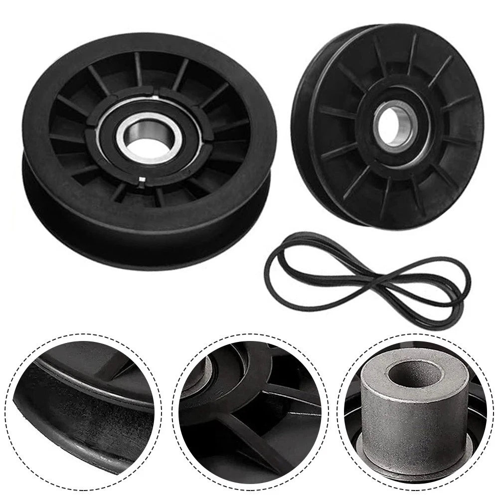 Drive Belt and Idler Pulley Set for Cadet, Craftsman Mowers