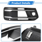 Fog Light Grill for Audi Q7 (2007–2015) No. 4M0807682T Black Silver Tone