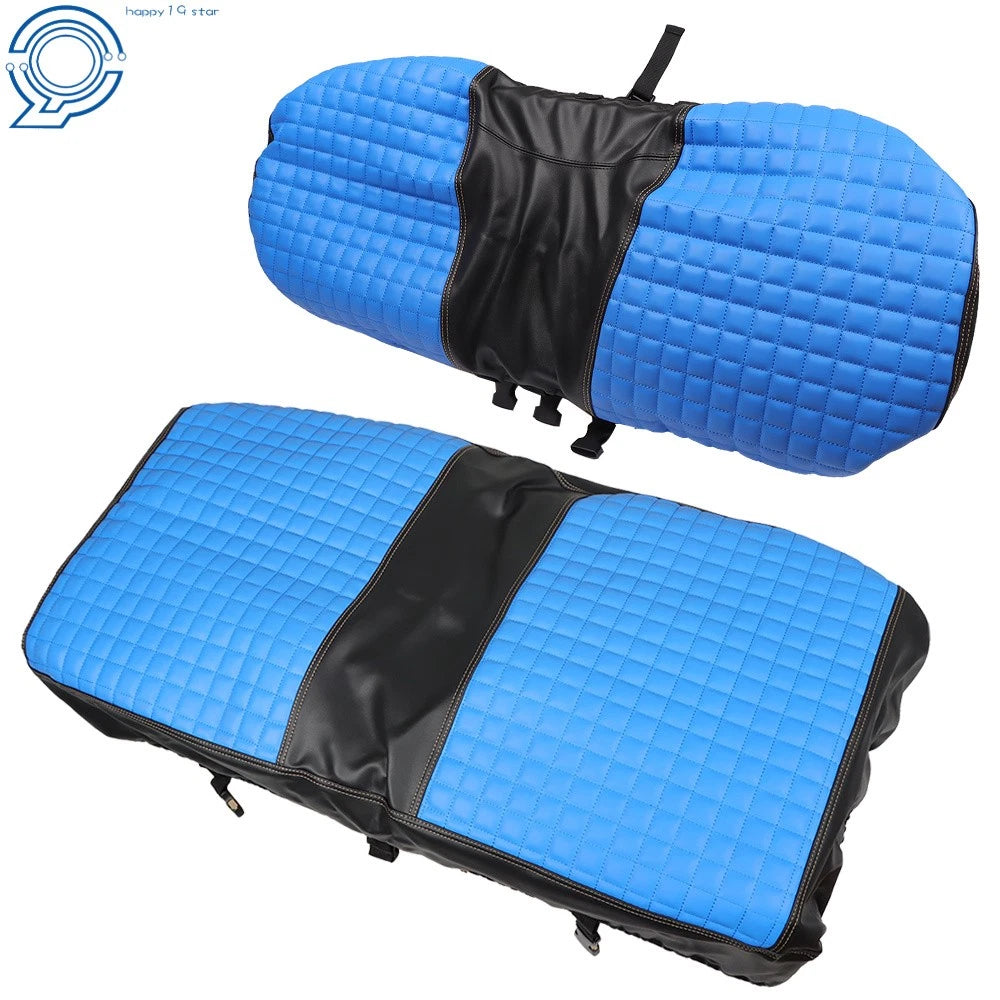 Front Seat Cover Kit for EZGO TXT Golf Carts (1994–2013) - Blue Color