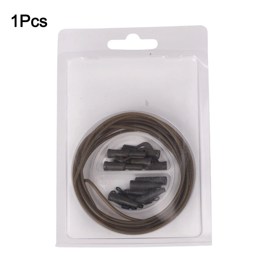 Fishing Clip Kit for Carp Rig (Includes Tubing and Tail Rubbers)