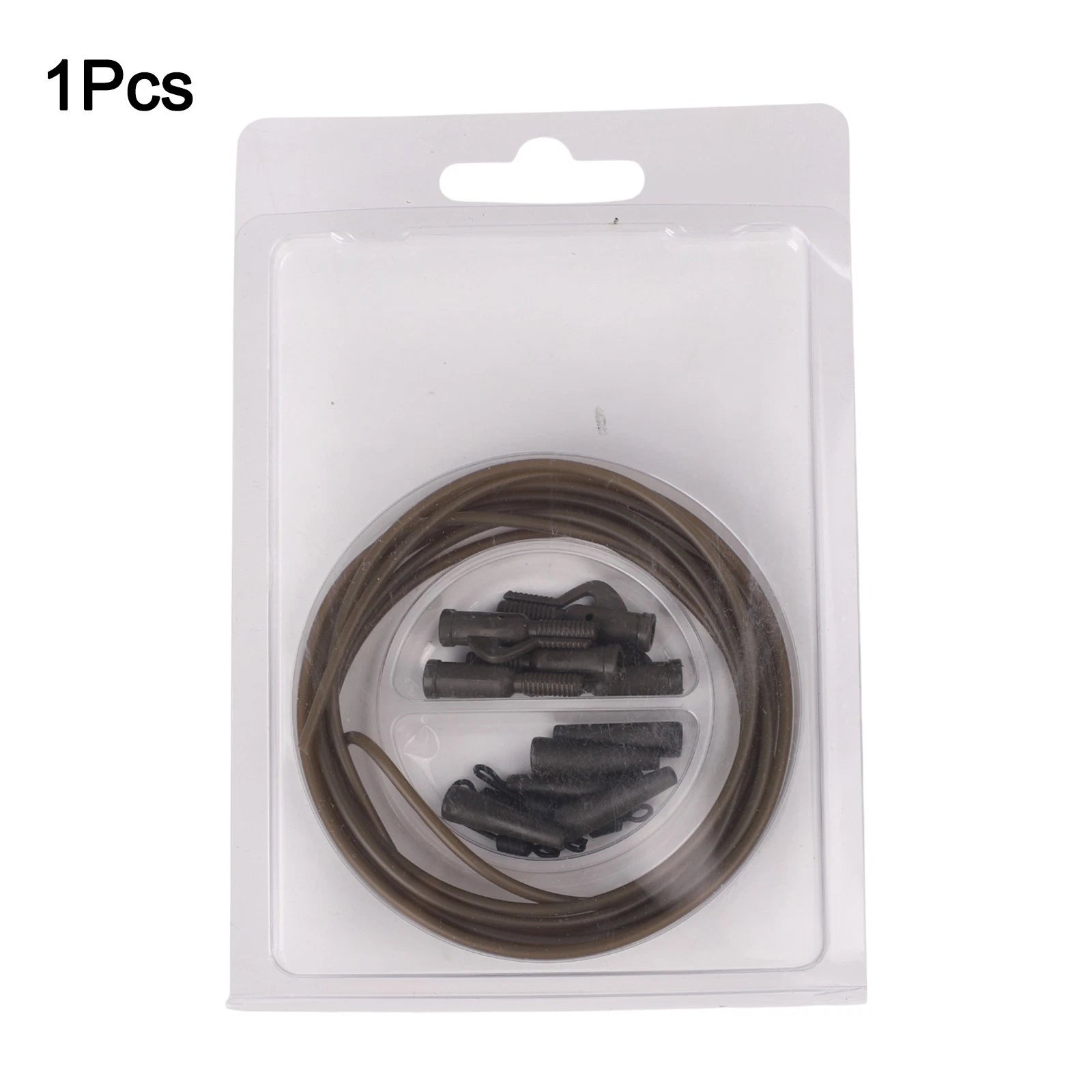 Fishing Clip Kit for Carp Rig (Includes Tubing and Tail Rubbers)