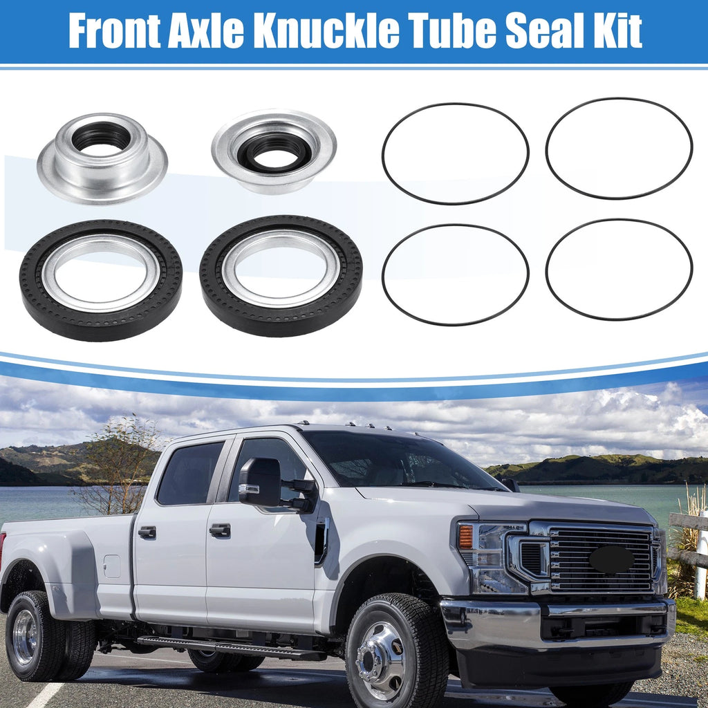 Set of 1 Front Axle Seal Kit with Hub O-Ring Dust Seals for Ford F250 Super Duty 