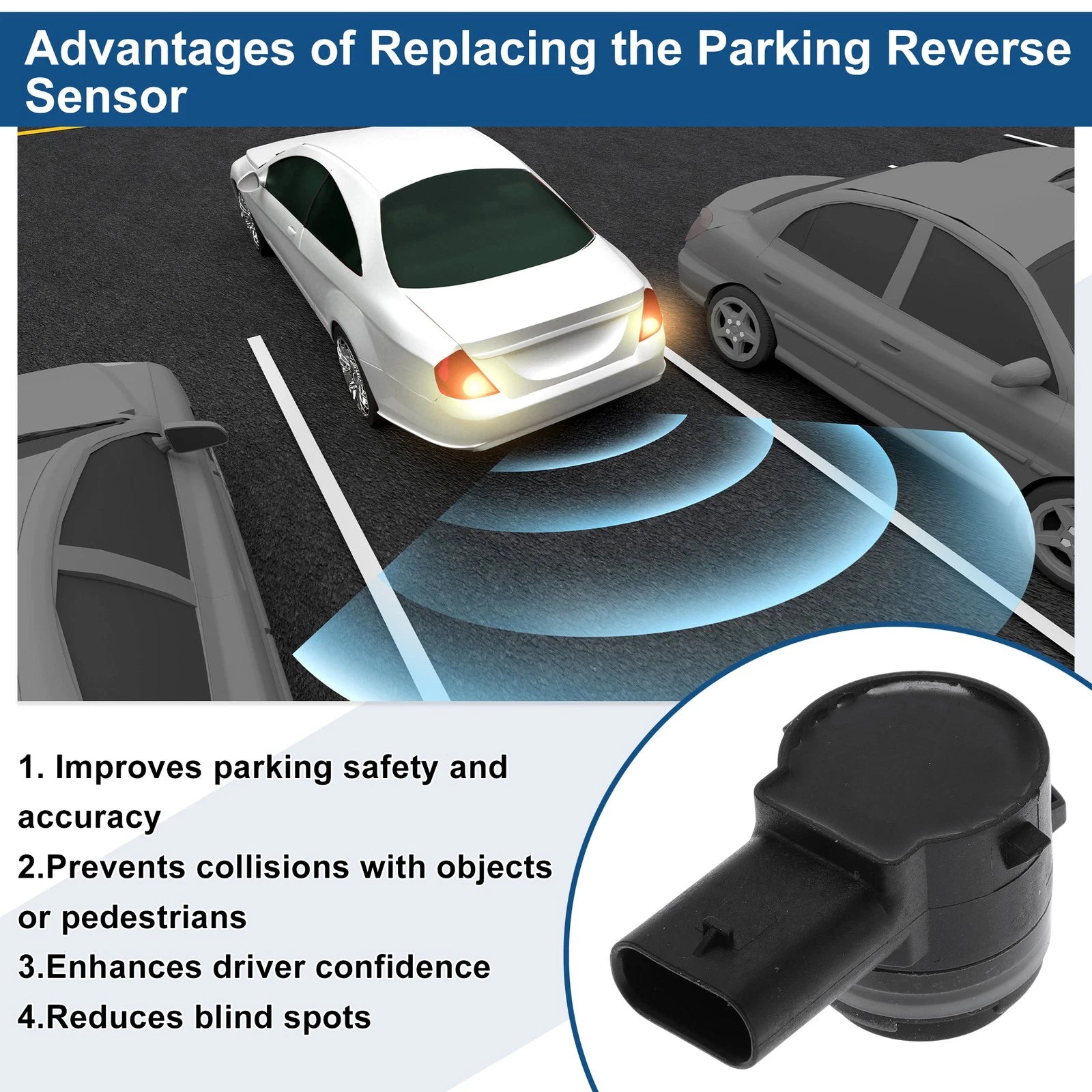 Reverse Backup Parking Sensor for Audi A3 1.4 TFSI (2013–2016) No.66209274427