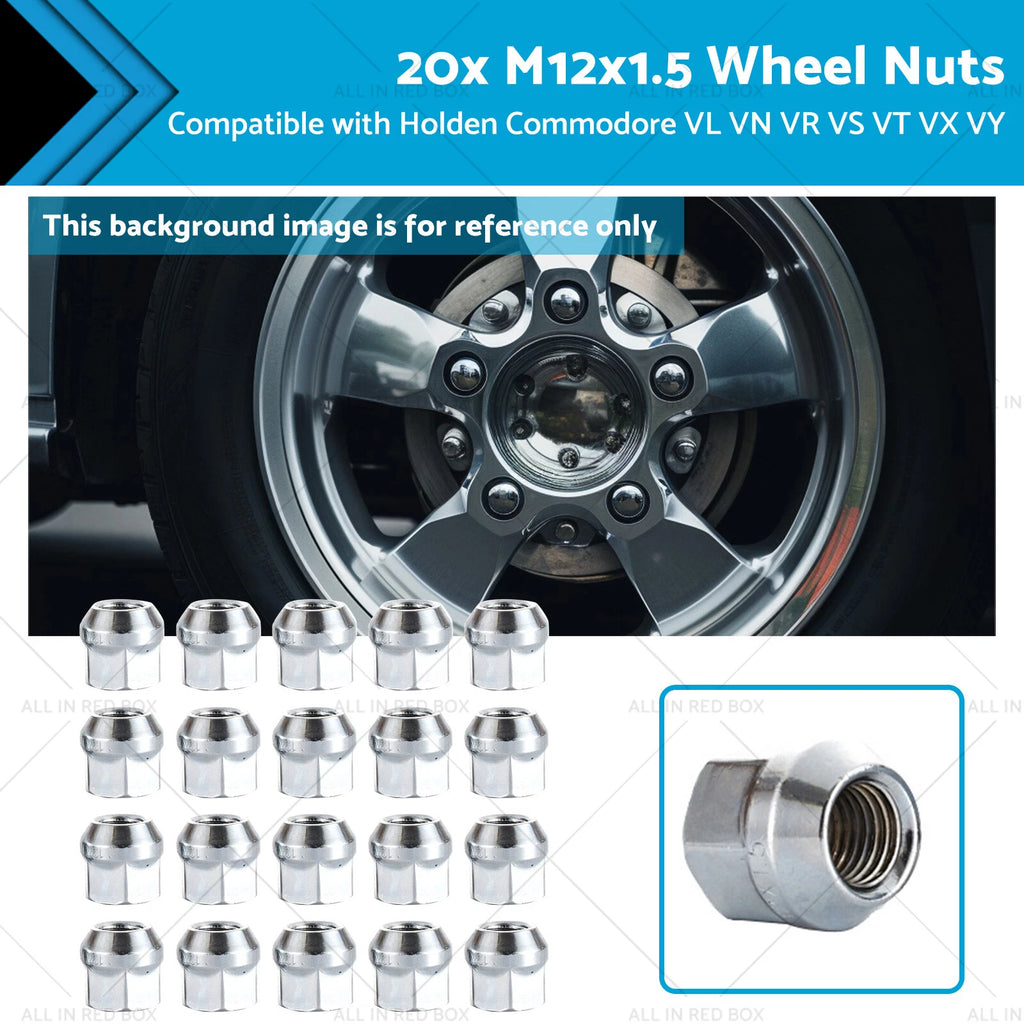 20x M12x1.5 Wheel Nuts for Holden Commodore (VL-VY)