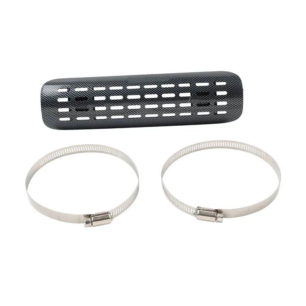 Curved Exhaust Muffler Pipe Heat Shield Cover for Motorcycle
