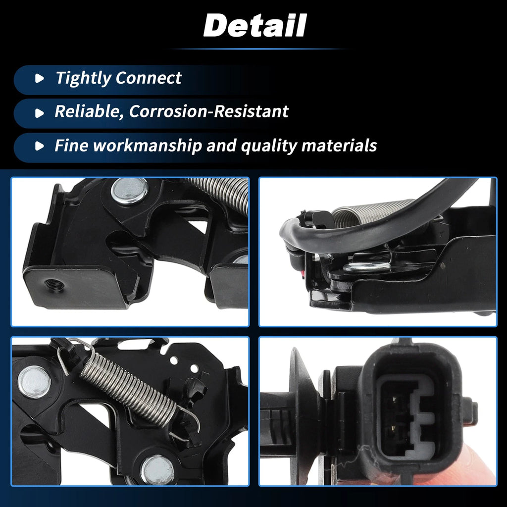 Set of 2 Hood Latch Assembly for Nissan GT-R (2009–2021) 65601JK60A/65601JL60C