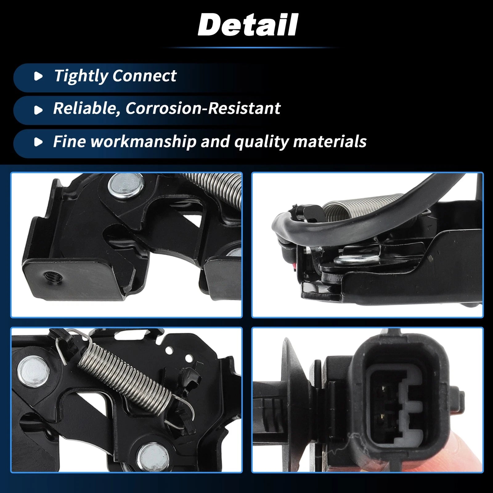 Set of 2 Hood Latch Assembly for Nissan GT-R (2009–2021) 65601JK60A/65601JL60C