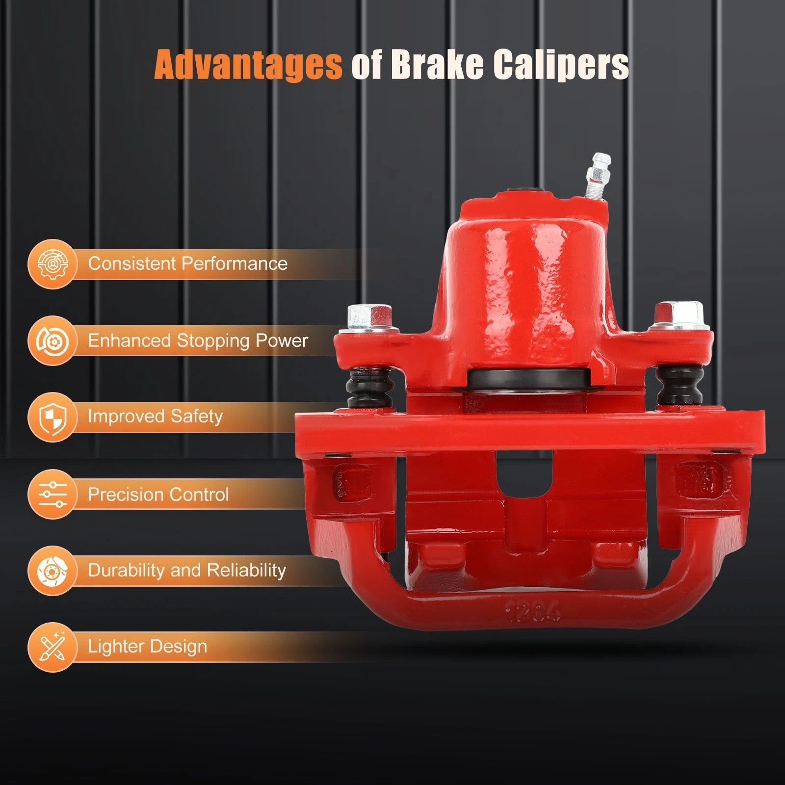 Rear Brake Calipers with Bracket for Toyota Sequoia Tundra (2008-2016)