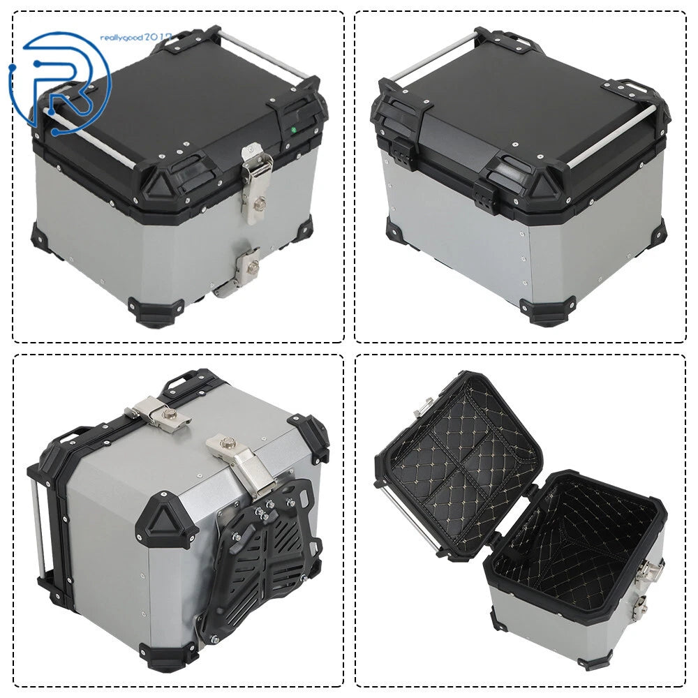 Aluminum Trunk Rear Top Case Luggage for Motorcycle (45L)