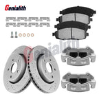 Front Brake Rotors Pads Calipers Kit for Jeep Commander Grand Cherokee (2006–2010)