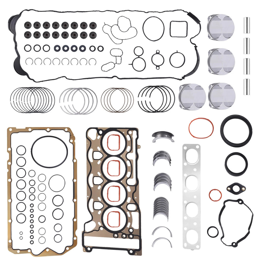 Engine Overhaul Gasket Pistons Kit for BMW 118i 120i 318i 320i 520i (N46B20)