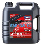 Set of 4 LIQUI MOLY 4L Motorbike 4T Synth SAE 10W50 Street Race