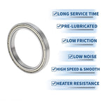 Deep Groove Ball Bearing P4 70x90x10mm for Scooter Skateboard (1 Pc)