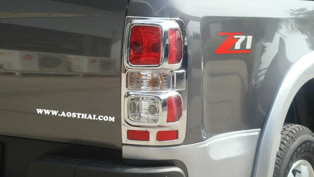 Chrome Rear Tail Light Cover Trim for Chevy Holden Colorado (2012-2016)