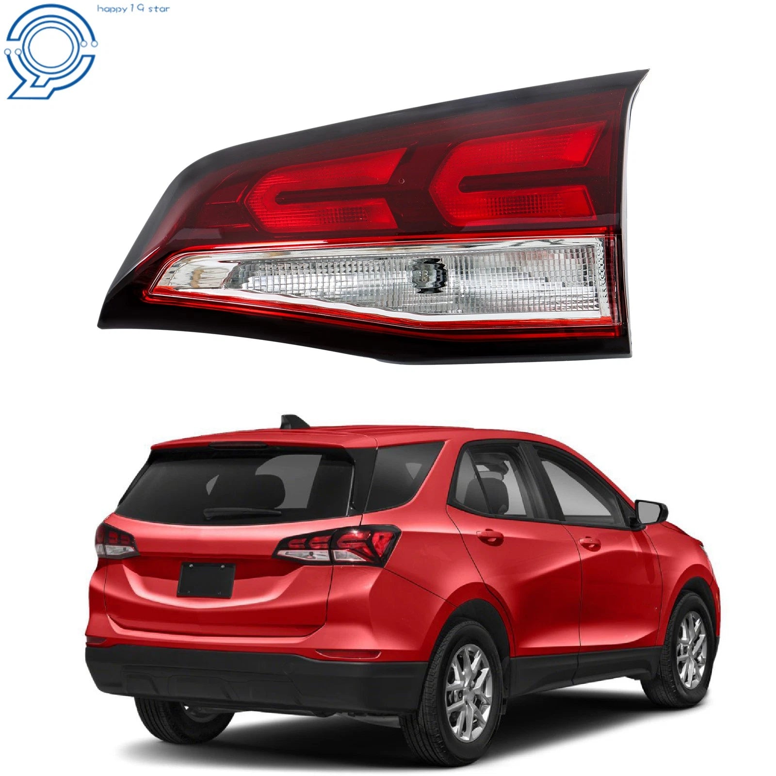 Chrome Red Tail Light for Chevy Equinox (2022-2024)