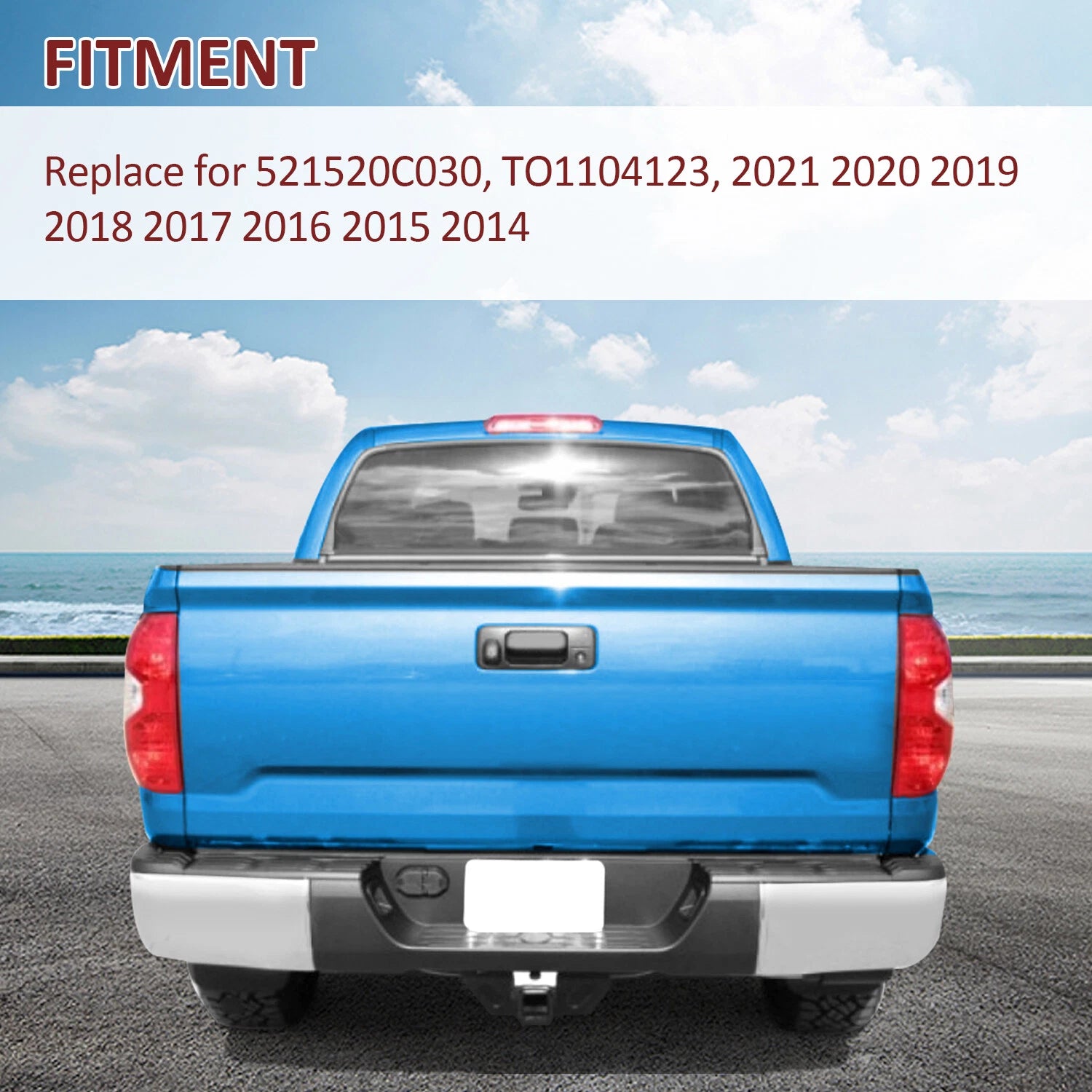 Left Bumper End Cap for Toyota Tundra (2014–2021) Chrome Steel