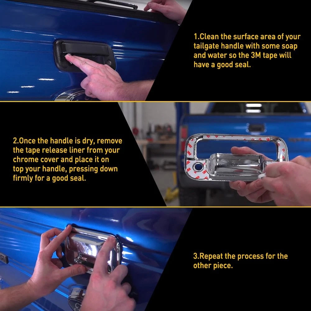 Chrome Door Handle and Tailgate Covers for Chevy Silverado/GMC Sierra (1999–2006)