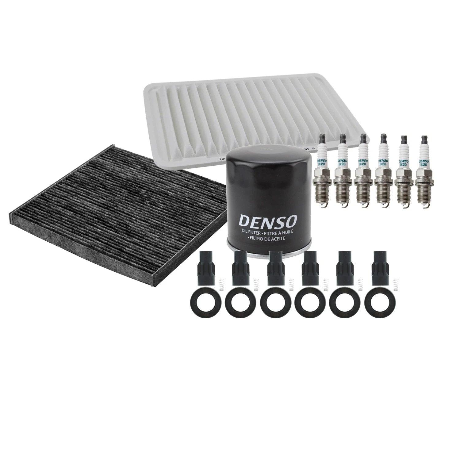 Tune Up Kit 6 Spark Plugs & Boots for Camry RX330 Sienna Solara (2004–2006)