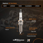 4pcs Spark Plugs for Hyundai Accent 1.6L L4 (2012–2019) Iridium