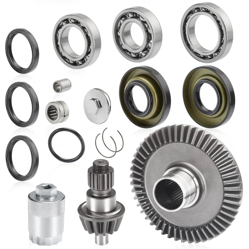 Rear Differential Rebuild Gears Kit Nut Tool for Honda Recon 250