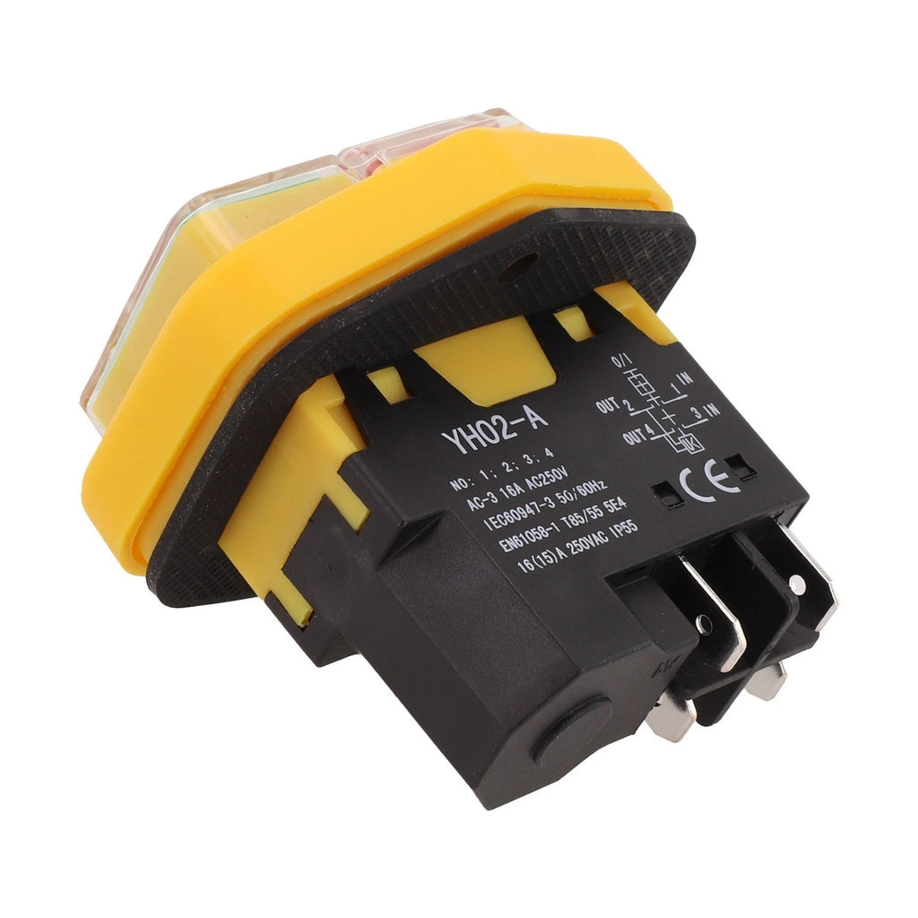 Pushbutton Switch for YH02-A (AC220V 16A, IP55, 4-Pin)