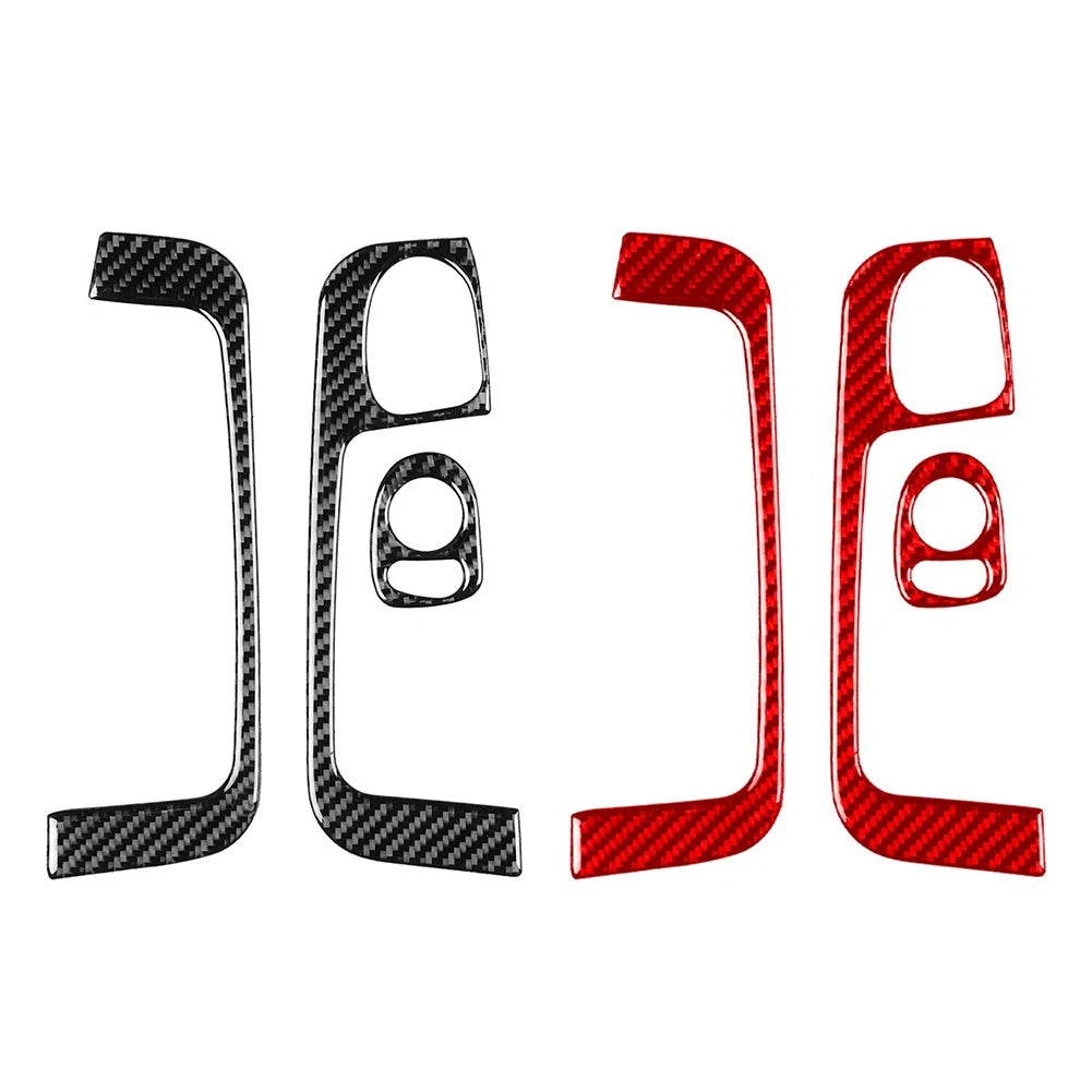 Carbon Fiber Interior Door Armrest Handle Trim for Fiat 500 (2012–2015)