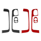 Carbon Fiber Interior Door Armrest Handle Trim for Fiat 500 (2012–2015)
