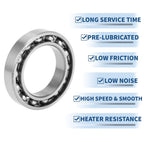 Deep Groove Ball Bearing 40x62x12mm for Scooter Skateboard (P0)