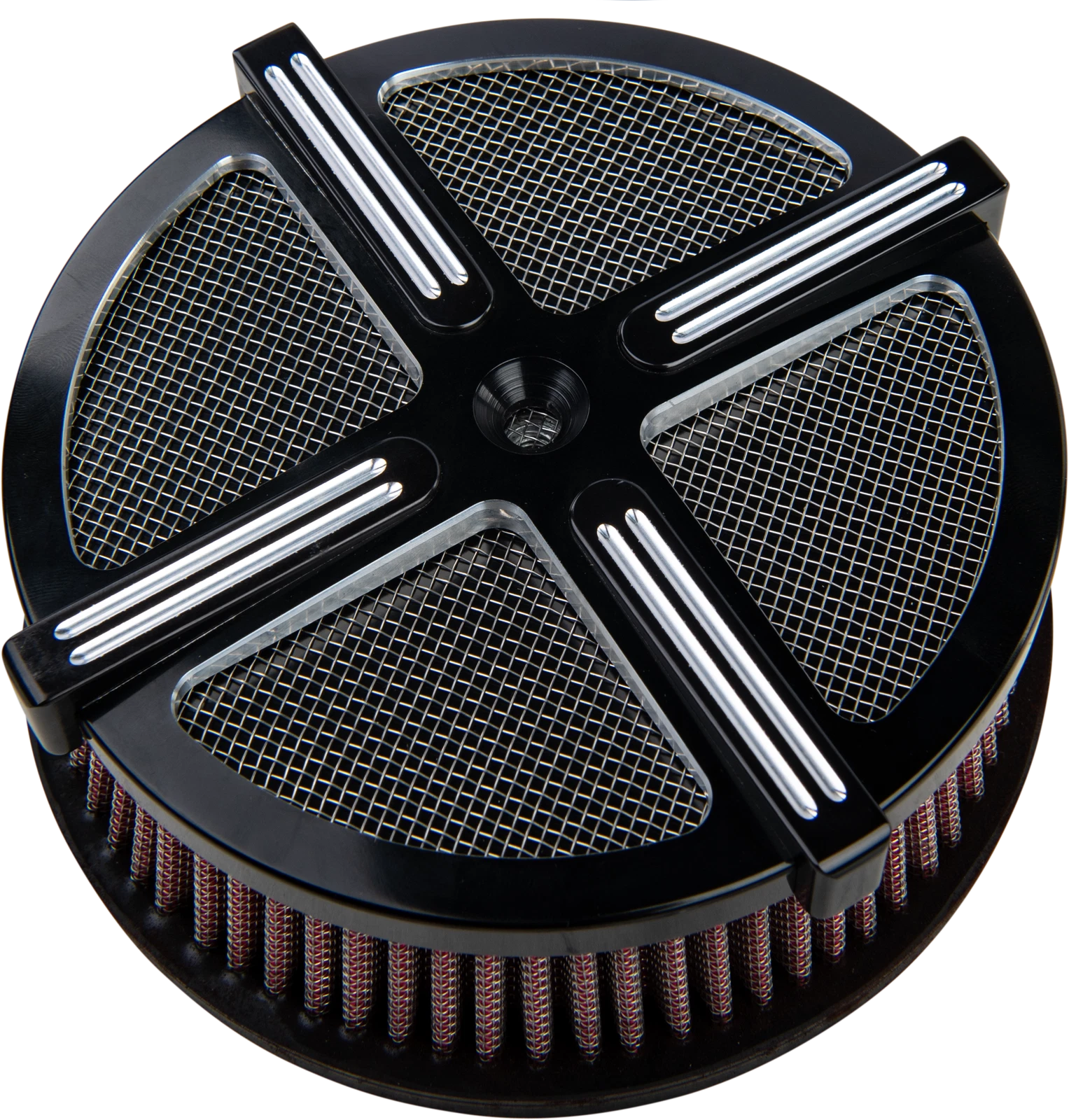 Air Cleaner Kit for V-Twin 2008–2023 (Black/Raw)
