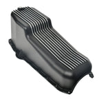 Black Aluminum Finned Oil Pan for Chevy SBC 283 327 350 383 400 (1955–1979)