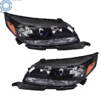 Halogen Projector Headlights for Chevrolet Malibu (2013–2015) Black Housing