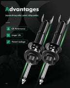 Front Pair Shocks Struts for Dodge Ram 1500 (2009–2019)