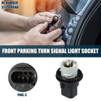 Front Turn Signal Tail Light Socket for Chrysler 300 (2005–2010) 3 Pins No. 5139886AA