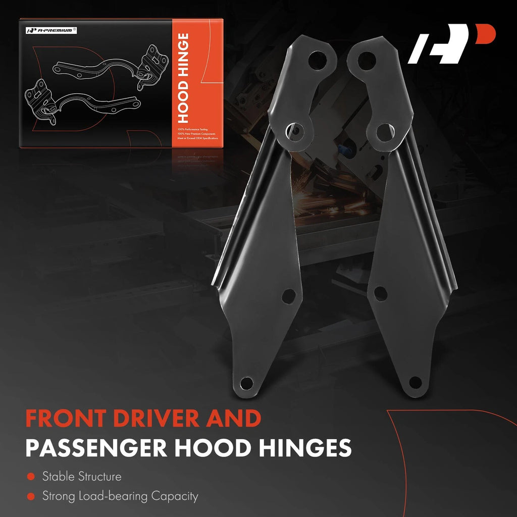 2X Front Left & Right Hood Hinges for Ford Taurus (2008-2009)