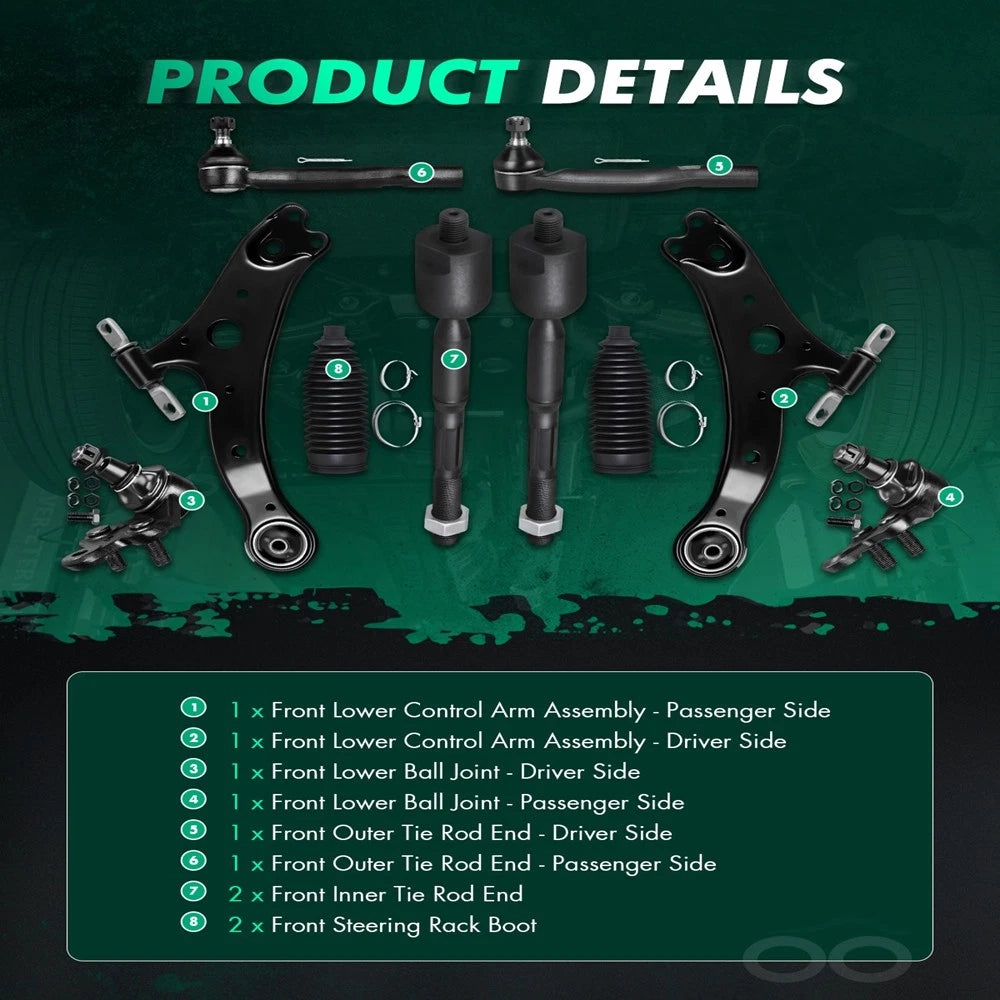 Front Control Arm Tie Rod End Ball Joint for Lexus ES330, Toyota Camry (2004–2006)