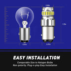 2X 1157 LED Tail Brake Stop Reverse Turn Signal Light Bulb for
