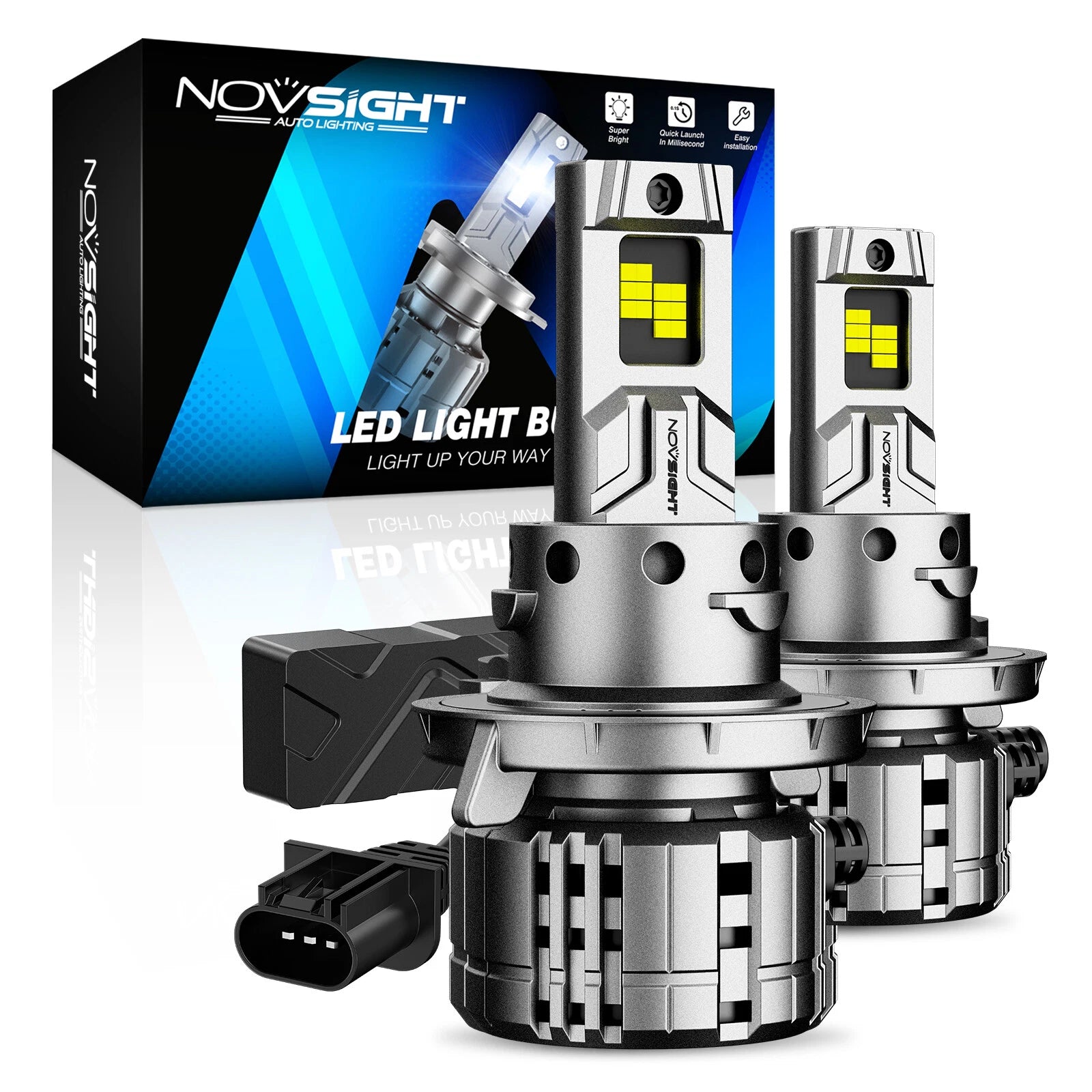 2X H13 LED Headlight Bulbs for
