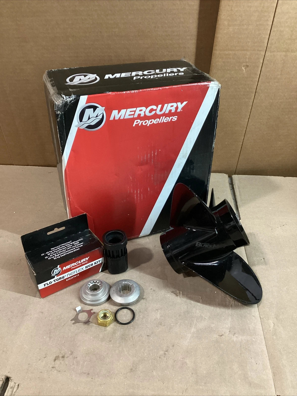 Black Max Propeller w/HubKit 10-3/8x13P for Mercury (48-73136A45)