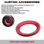 Engine Start Push Button Ring Cover for Honda Civic/Accord (2016-2022)