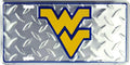 Diamond Cut License Plate for West Virginia Mountaineers (6x12)