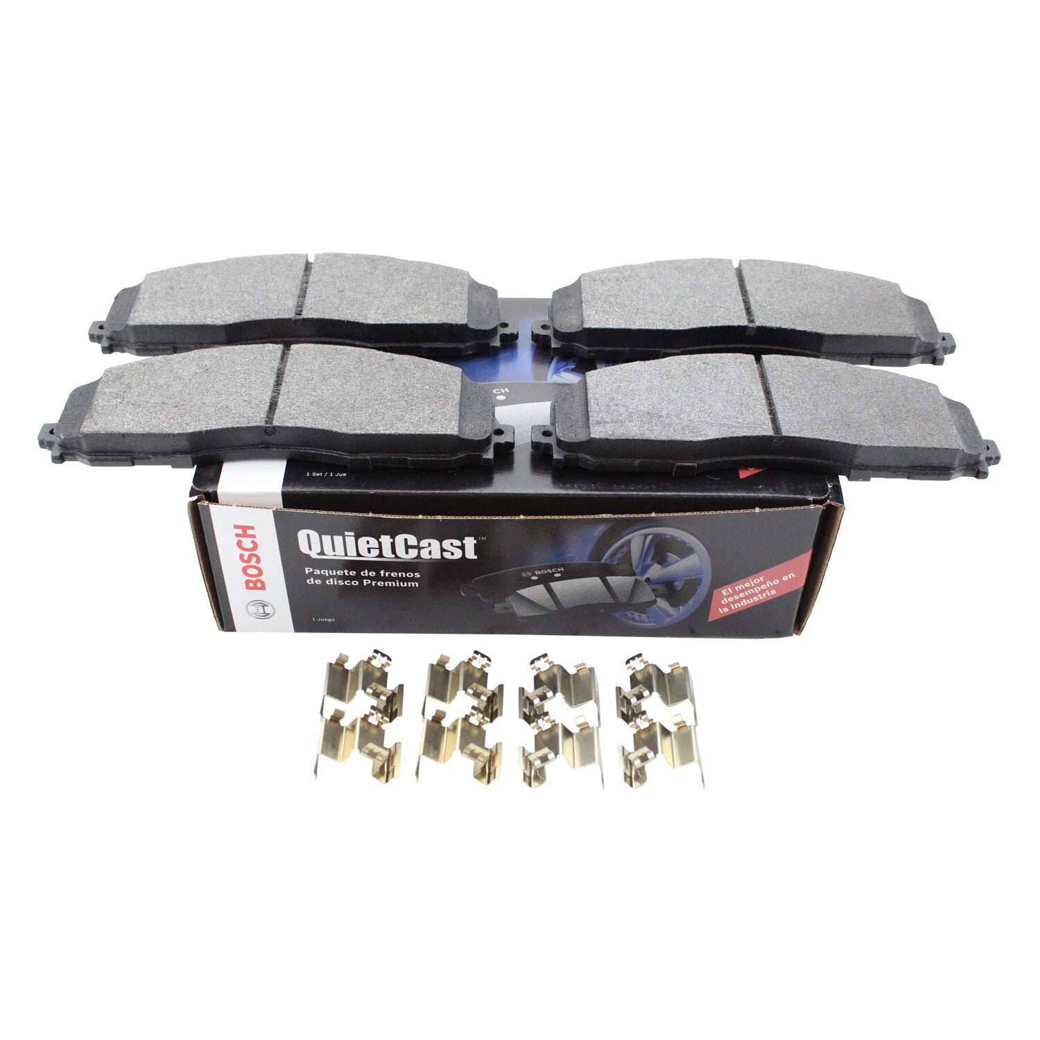 Bosch QuietCast Front Semi-Metallic Brake Pads for Ford F-250 F-350 (2008–2022)