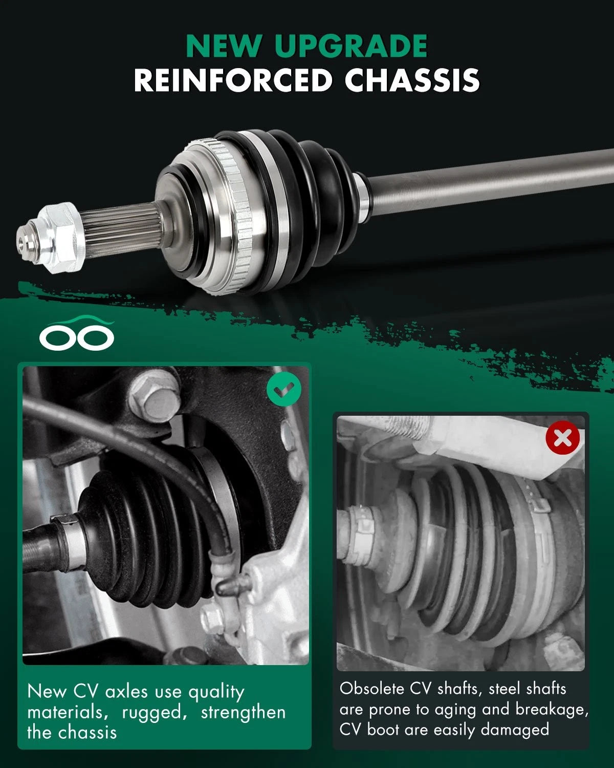 Front Left CV Axle Assembly for Honda Accord 2.3L (1998–2002)