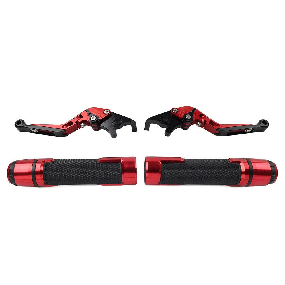 Red Extendable Brake Clutch Levers Set for Suzuki GSXR150 (2017–2023)