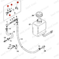 Fitting & Connector for Mercruiser Alpha One Gen II (861150T02, 861163)