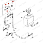 Fitting & Connector for Mercruiser Alpha One Gen II (861150T02, 861163)
