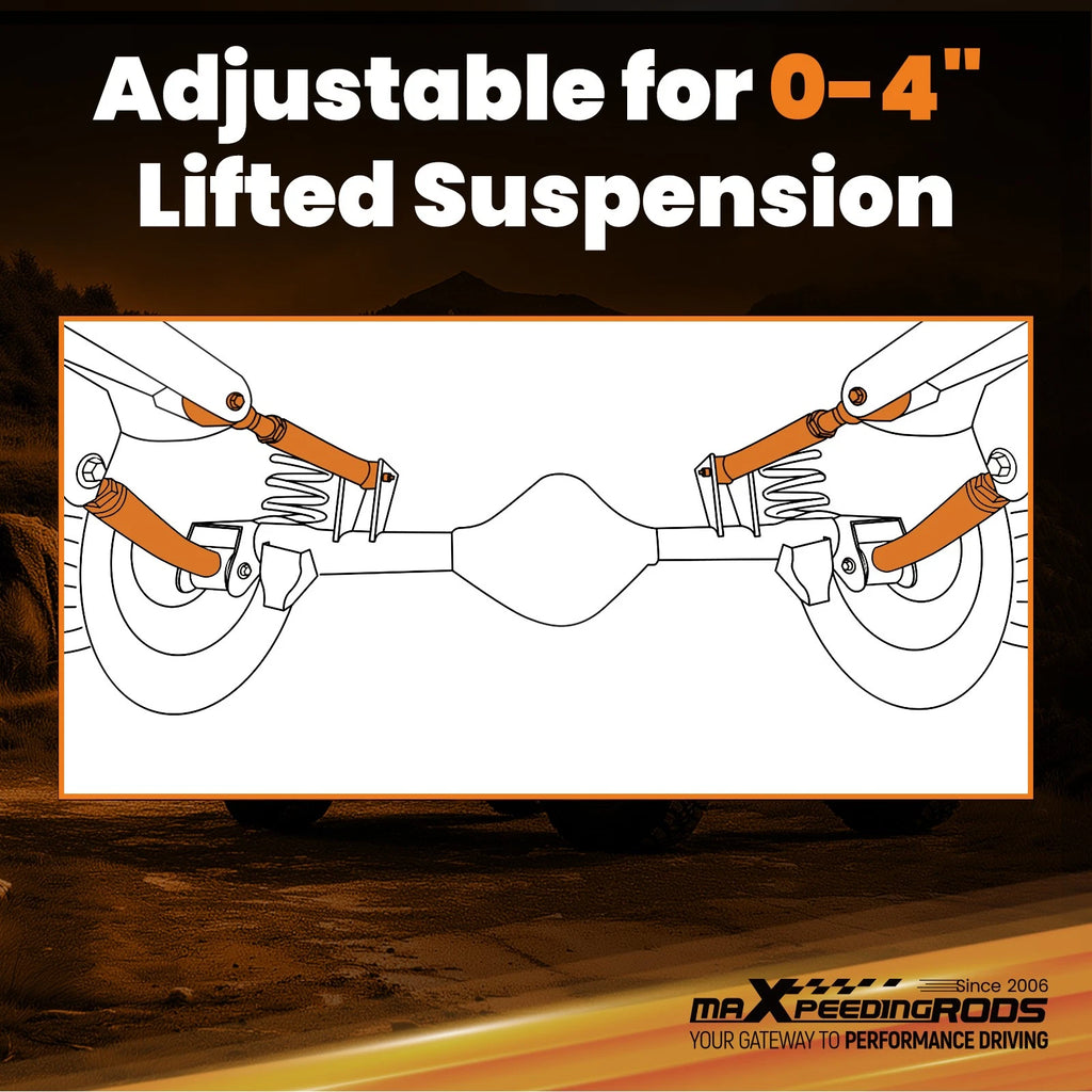 Adjustable Control Arm 0-4" Lift for Jeep Wrangler TJ, Grand Cherokee ZJ (1993–2006)