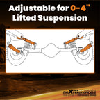 Adjustable Control Arm 0-4" Lift for Jeep Wrangler TJ, Grand Cherokee ZJ (1993–2006)
