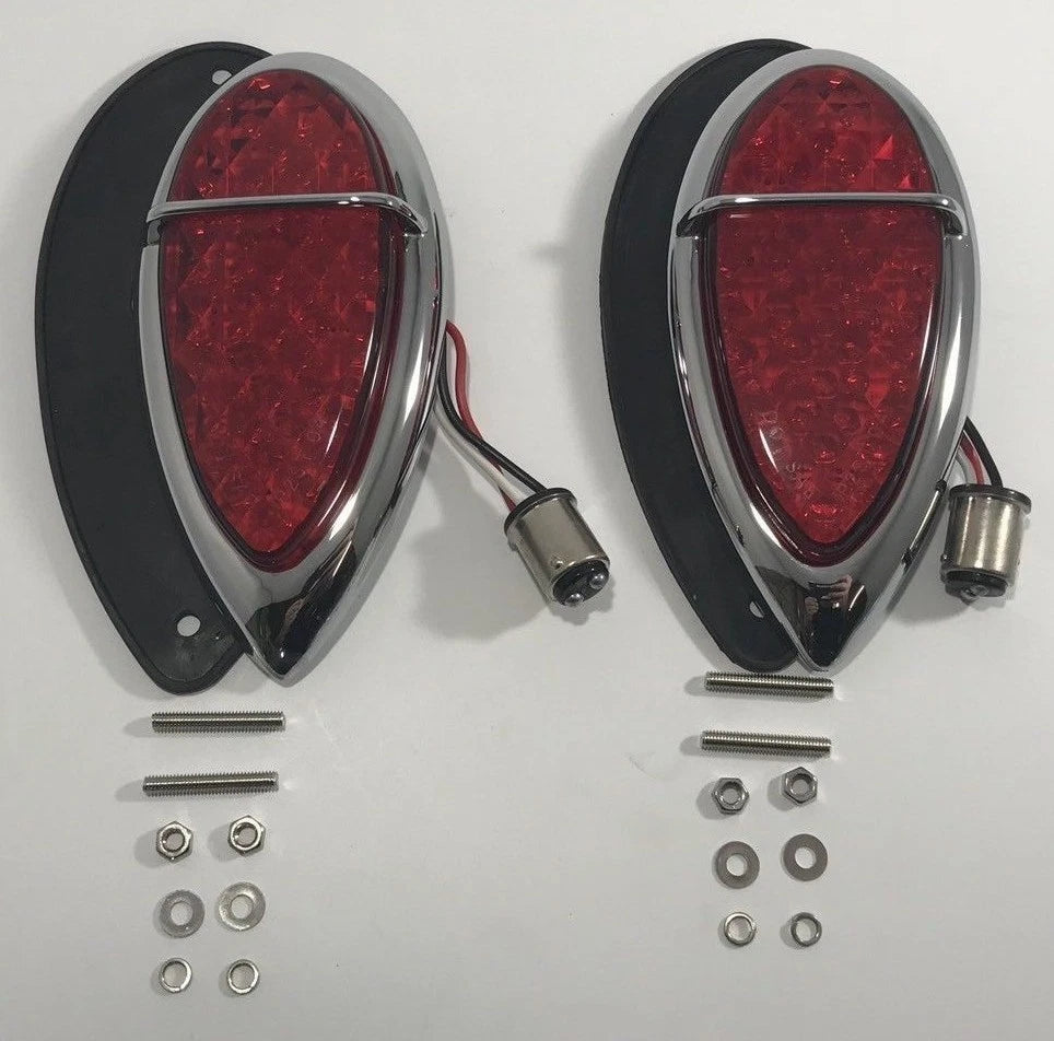LED Tail Light Pair Assembly Gaskets for Ford Lincoln Zephyr (1938–1939)