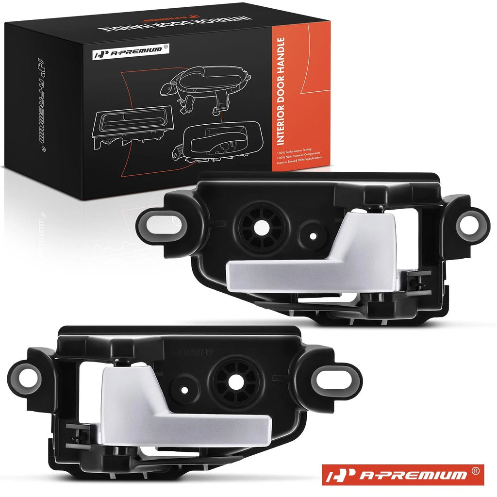 2X Rear Black & Silver Interior Door Handle for Ford Freestyle (2005–2007)